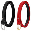 Pack of 2 Women's Leather Belt