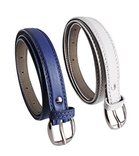 Women's PU Leather Belts Pack 2