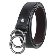 Women's Black  Faux Leather Belt