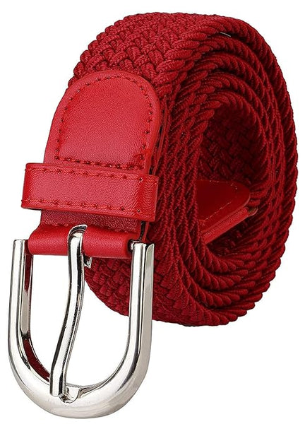 Red Stretchable Woven Fabric belt