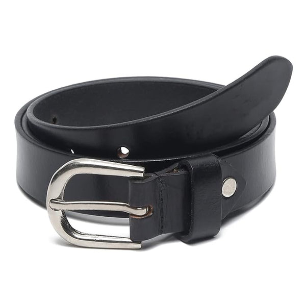 Black Leather PU Formal Belt