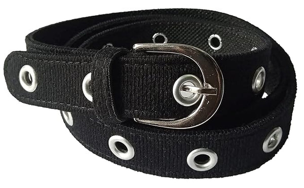 Black Cotton Women Belt