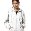 Wome Cotton Zipper White Jacket