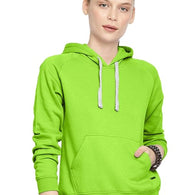 Women Winter Neck Neon Hooded