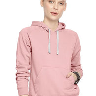 Women Winter Neck Pink Hooded