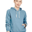 Women Winter Neck Sky Blue Hooded