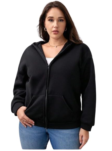 Women Full Sleeves Black Jacket