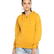 Women Cotton Yellow Hooded