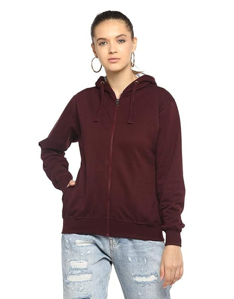 Women Cotton Wine Hooded