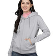 Women Cotton Grey Hooded