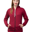 Women Pain Hooded Maroon Jacket