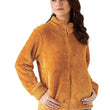 Women Full Sleeve Fur Mustard Jacket