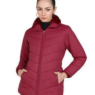 Women Winter Wear Rose Jacket