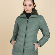 Women Winter Wear Olive Green Jacket