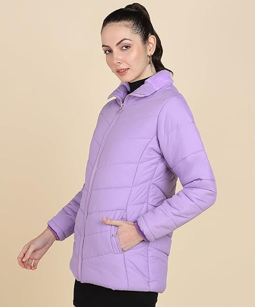 Women Winter Wear Lavender Jacket