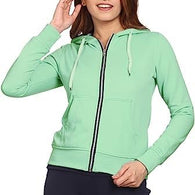 Women Winter Plain Pista Green Jacket