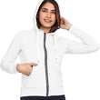 Women Winter Plain White Jacket