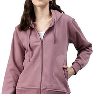 Women Solid Cotton Onion Hooded