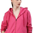 Women Solid Cotton Rani Hooded