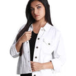 Women Denim White Frost Jacket