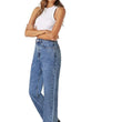 Women High Rise Dark Blue Jeans