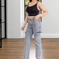 Women Denim Grey Jeans