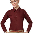 Women Cotton Regular Formal Maroon Shirt