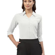 Women Poly Solid White Shirt