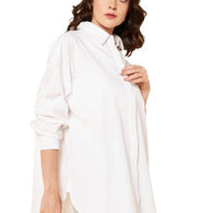 Women Oversized Cotton White Shirt