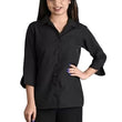 Women Plain Solid Formal Black Shirts