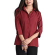 Women Plain Solid Formal Maroon Shirts