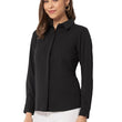 Women Office Wear Formal Black Shirt