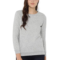 Women Crew Neck Grey Sweatshirt