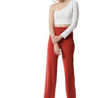 Women Polyester Solid Multicolour Trousers