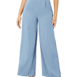 Women High Rise Korean Sky Blue Trousers