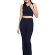 Women Casual Formal Dark Blue Trouser