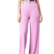 Women's High Rise Lavender Cotton Fit Trousers