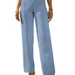 Women Bell Bottom Sky Blue Trousers