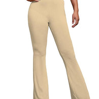 Women Stretchy Yoga Dress Light Brown Trouser