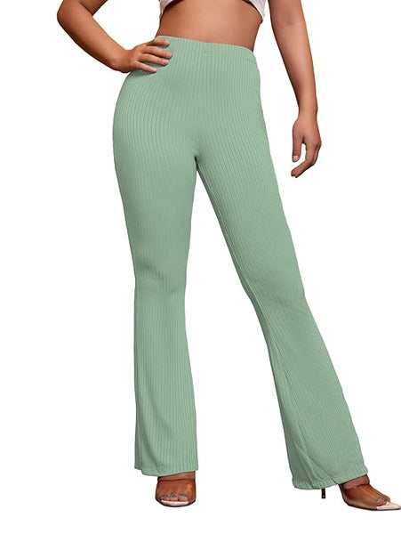 Women Stretchy Yoga Dress Teal Green Trouser