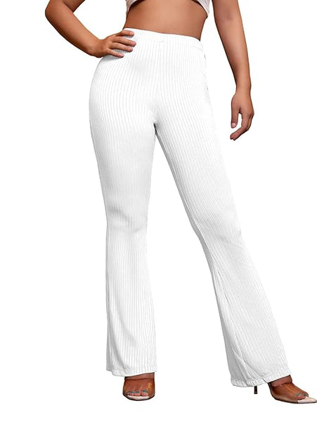 Women Stretchy Yoga Dress White Trouser