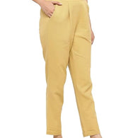 Women Casual Formal Beige Trouser