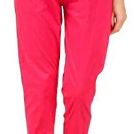 Women Casual Formal Dark Pink Trouser