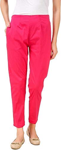 Women Casual Formal Dark Pink Trouser