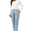 Women Casual Formal Sky Blue Trouser