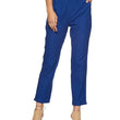 Women Casual Formal Blue Trouser