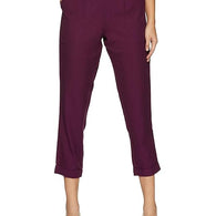 Women Casual Formal Purple Trouser