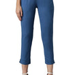 Women Casual Formal Teal Blue Trouser