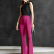 Women High-Waisted Pink Trousers