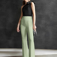 Women High-Waisted Pista Trousers